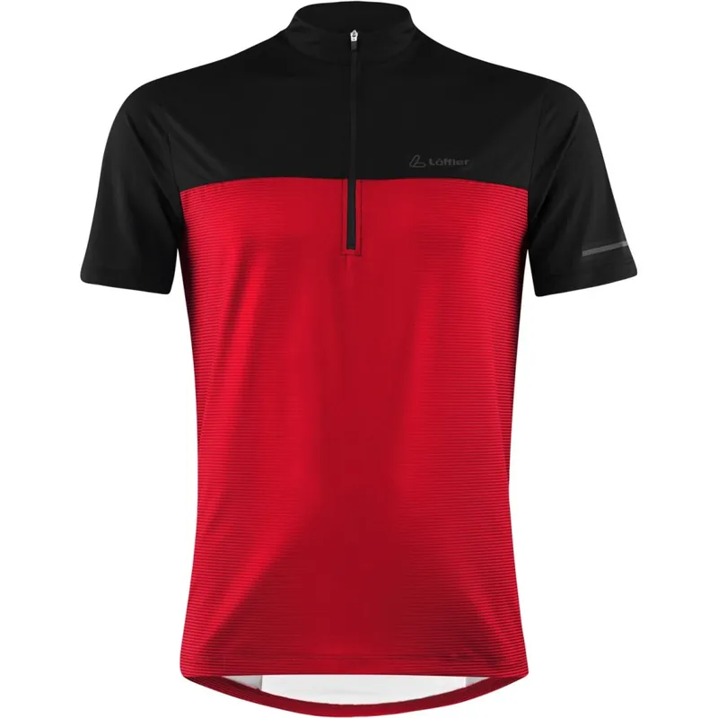 Löffler Glow Half Zip Bike Shirt Herren - rot 551 Expressversand