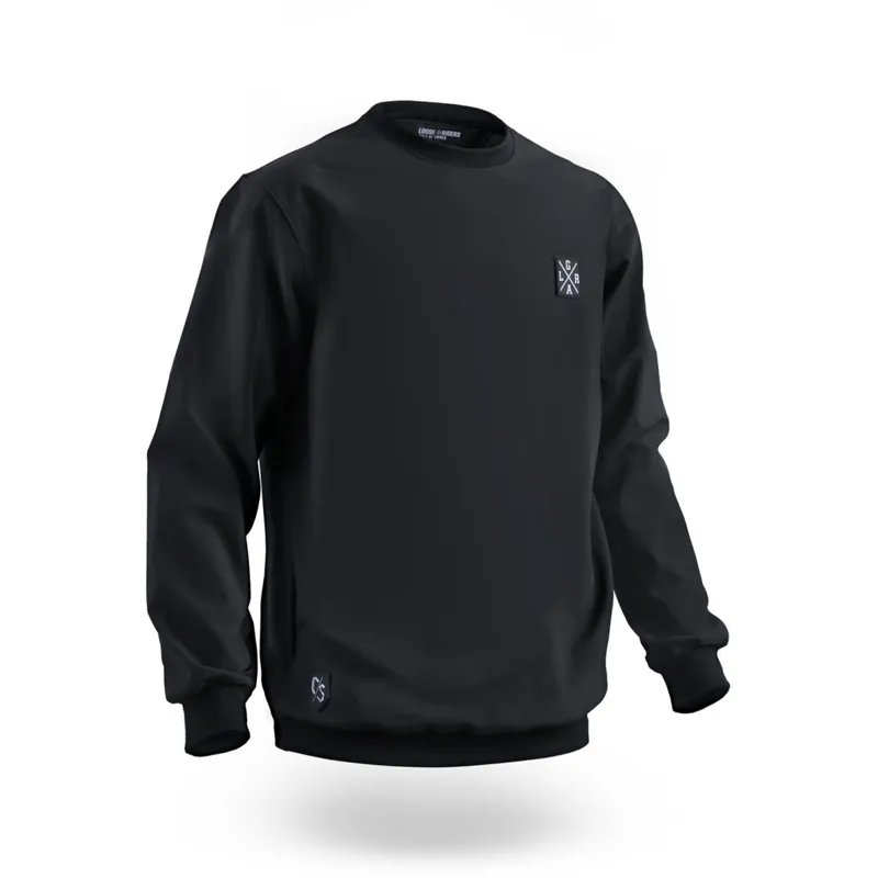 Sofort Bestellen Loose Riders C/S Blacklabel Crewneck Softshell Sweatshirt Herren - Schwarz