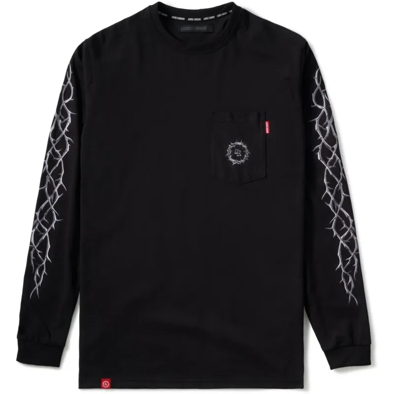 Highlight Loose Riders Thorns Tech Langarmshirt Herren - Thorns Black