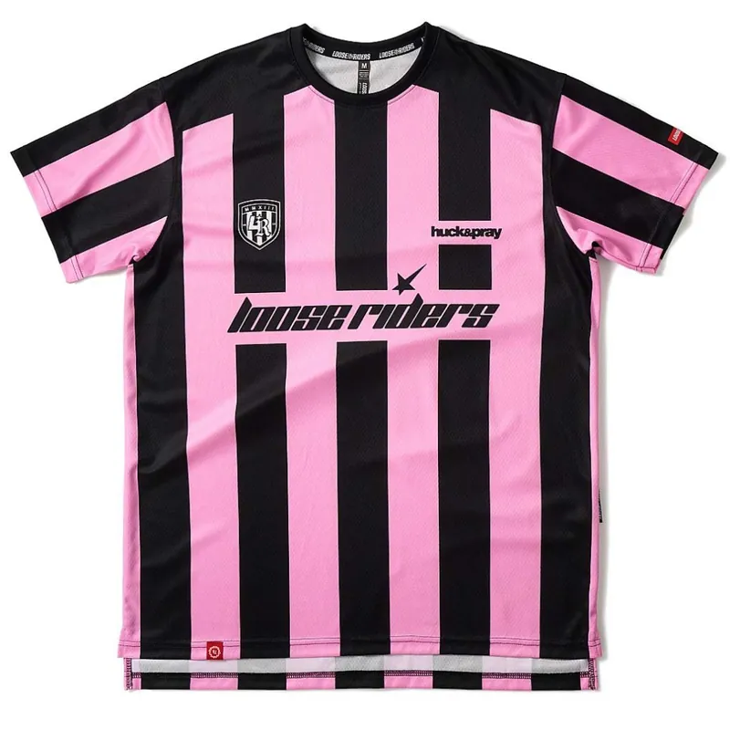 Schneller Versand Loose Riders Derby Kurzarmtrikot Herren - Derby Pink
