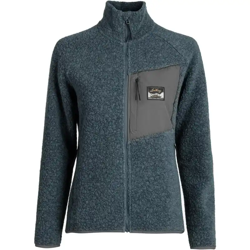 Lundhags Flok Wool Pile Fleecejacke Damen - Dk Sky blue 71000 Zertifiziert
