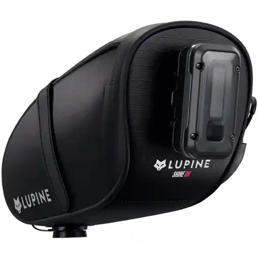 Lupine UFO Satteltasche mit Rotlicht Pro Rücklicht - 0,8L Neue Kollektion
