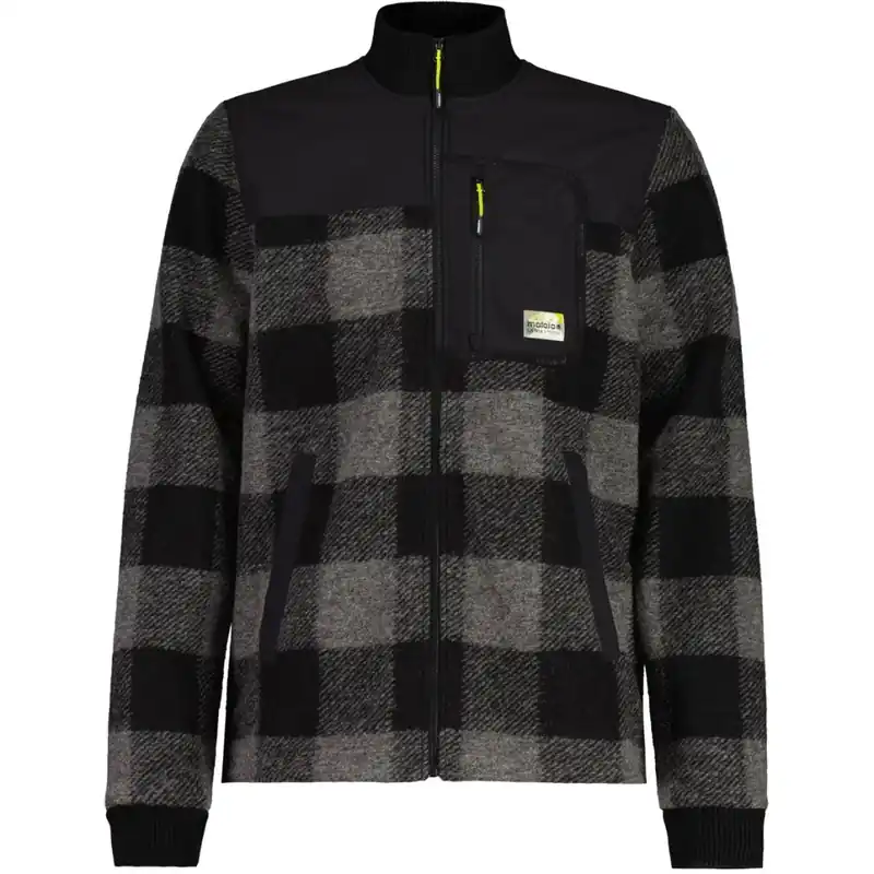Finale Aktion Maloja ColdranoM. Adventure Woll Jacke Herren - deep black check 8857