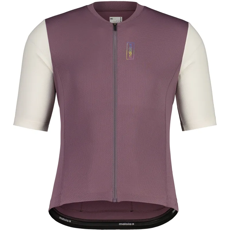 Nur Für Kurze Zeit Maloja KalzasM. 1/2 Roadbike Kurzarmtrikot Herren - stormy lilac multi 1266