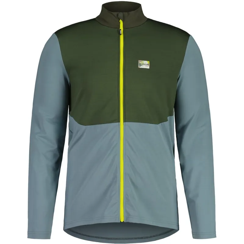 Maloja DurachelM. Mountain Midlayer Hybrid Langarmshirt Herren - shaded sage multi 1214 Aktuell