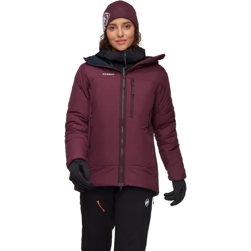 Mammut Rime Pro Belay Isolationsjacke mit Kapuze Damen - vin-black Preisreduziert