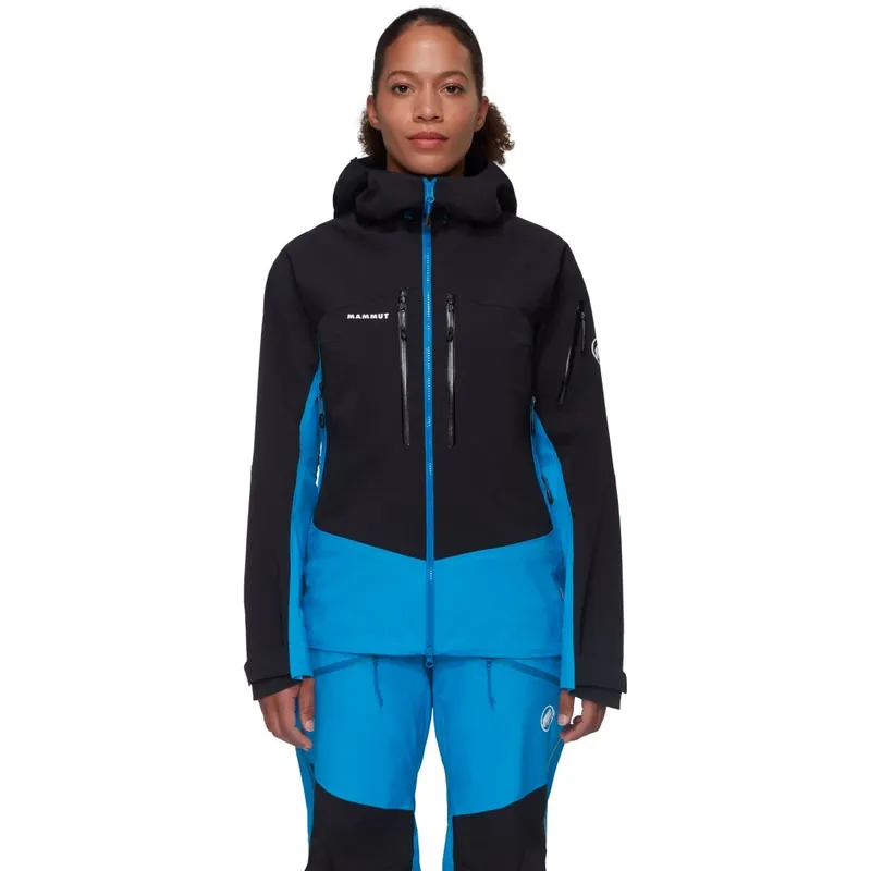 Zertifiziert Mammut Taiss Pro Hardshelljacke mit Kapuze Damen - glacier blue-schwarz
