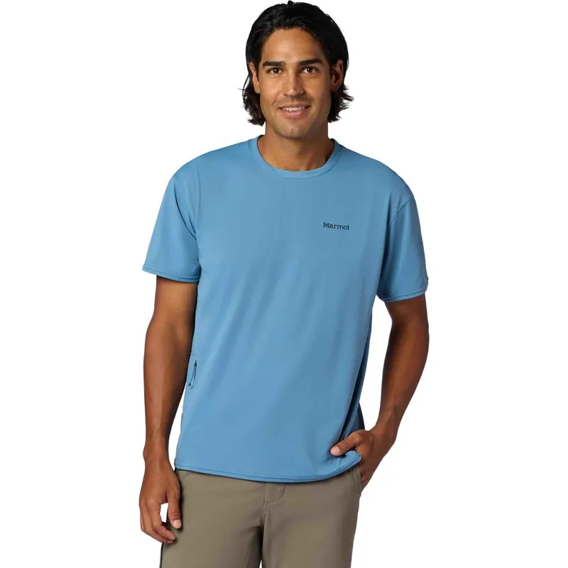 Markenware Marmot AirExchange UPF 50 Crew T-Shirt Herren - summer storm