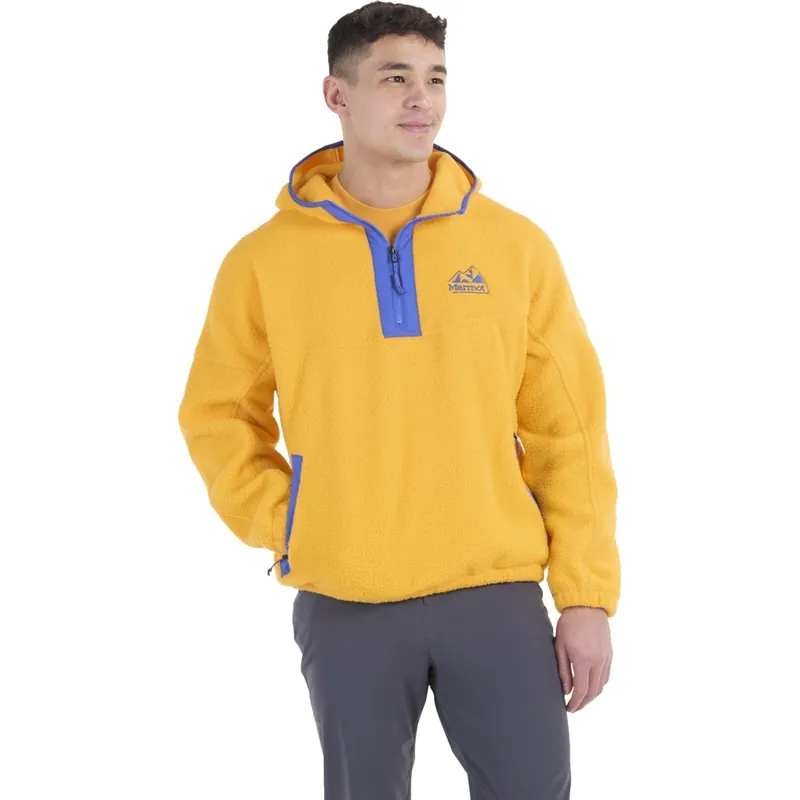Zertifiziert Marmot Super Aros Fleece Hoody Herren - golden sun/trail blue