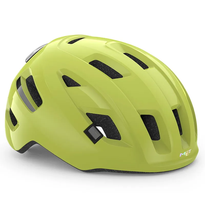 MET E-Mob Helm - lime glänzend Expressversand