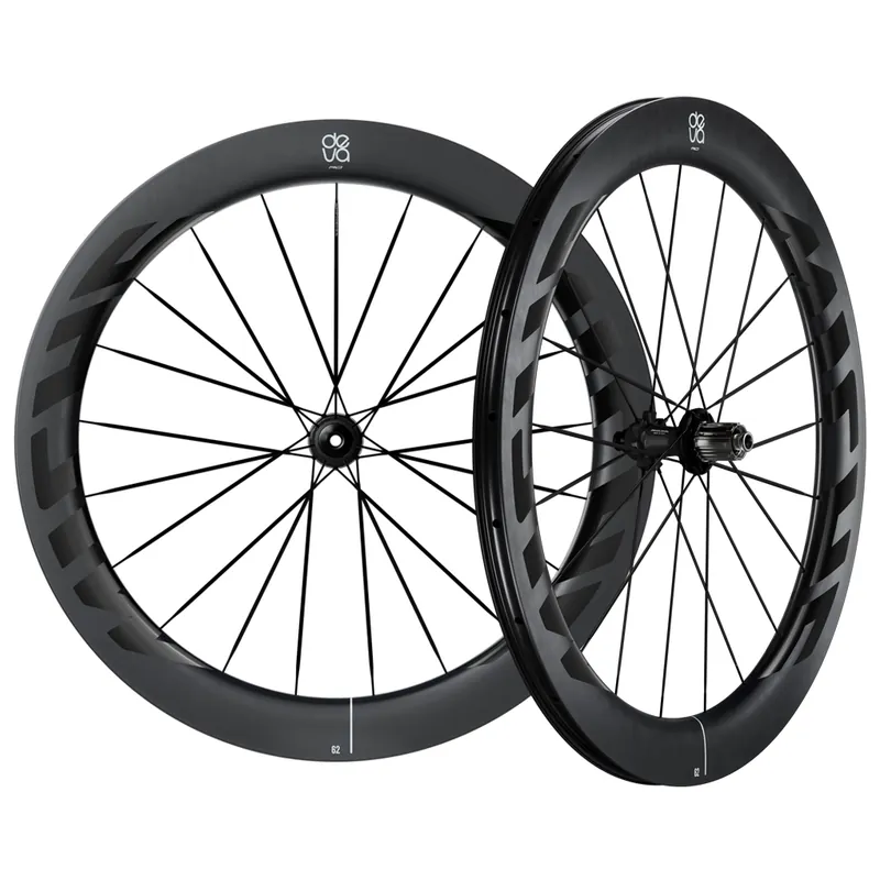 Miche Deva RD 62 Laufradsatz - 28" Carbon Tubeless Centerlock - 12x100mm 12x142mm - XDR - midnight black Expressversand
