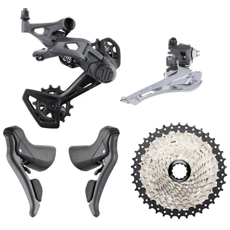 Preisreduziert microSHIFT SWORD Upgrade Kit - Road Lang 2x10-fach