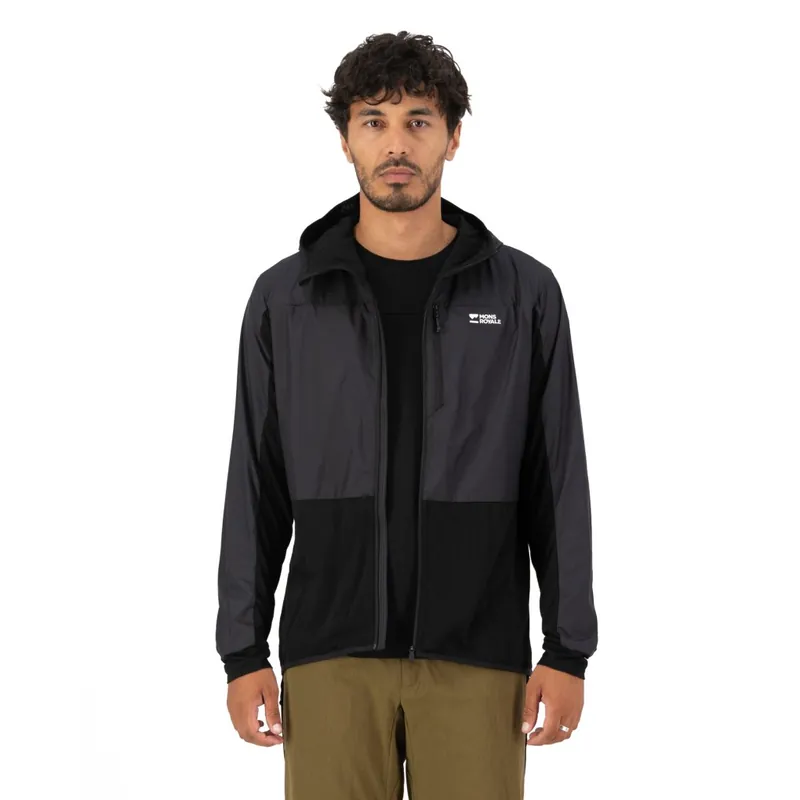 Saisonangebot Mons Royale Diversion Merino Windjacke Herren - schwarz