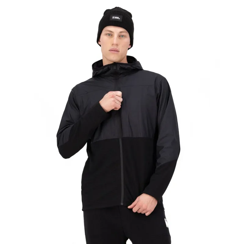 Top-Seller Mons Royale Offgrid Merino Fleece Wind Jacke Herren - schwarz