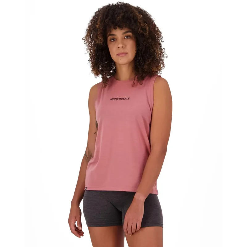 Kracherpreis Mons Royale Icon Merino Tanktop Damen - canyon rose