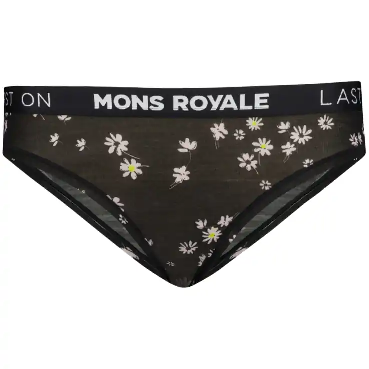 Markenware Mons Royale Folo Merino Slip Damen - black daisy