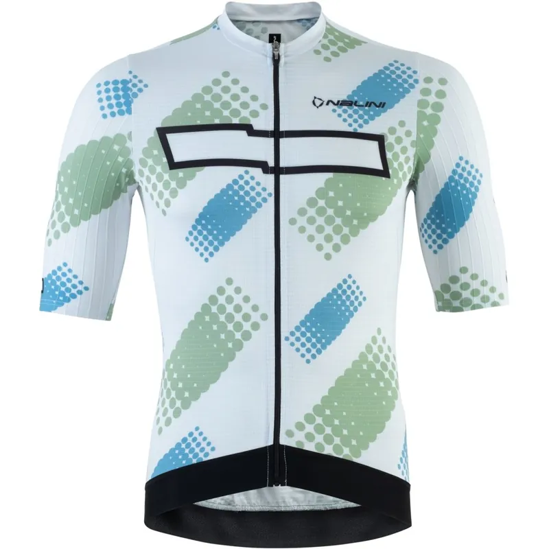 Ausverkauf Nalini Harlem Fahrradtrikot Herren - weiß 4020