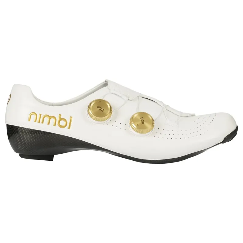 Nimbl Ultimate Glide Rennradschuhe - white-gold Highlight