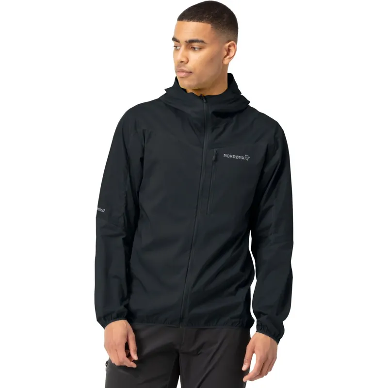 Begrenztes Angebot Norrona falketind aero60 Hood Jacke Herren - Caviar