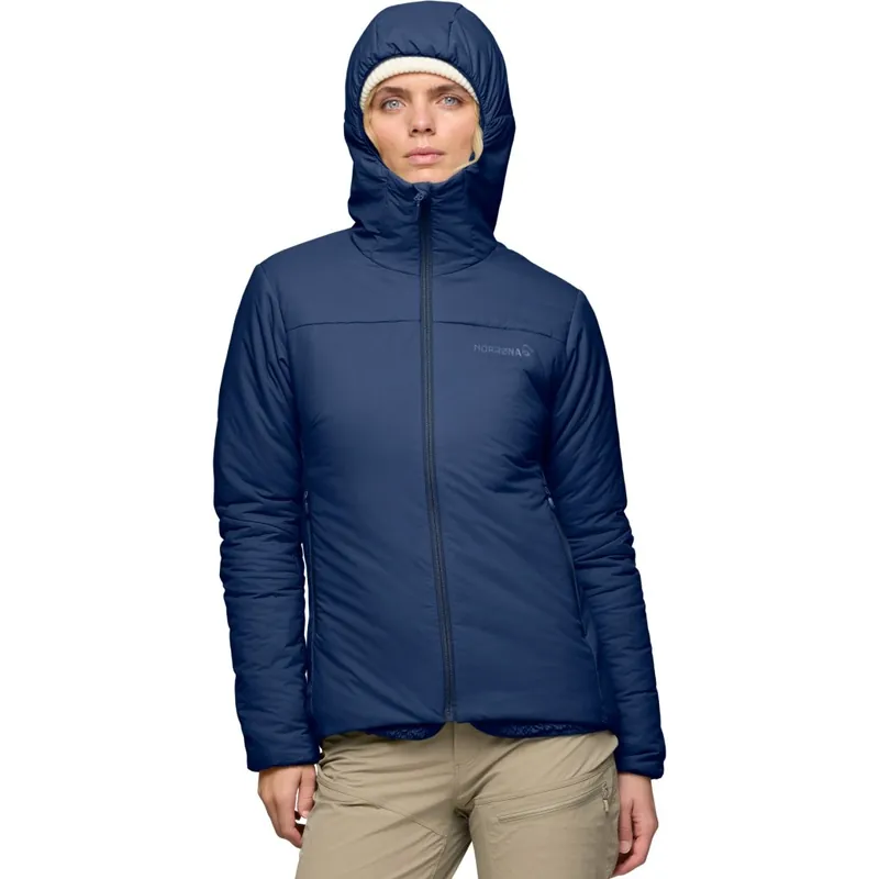 Markenware Norrona femund thermo60 Isolationsjacke mit Kapuze Damen - Indigo Night