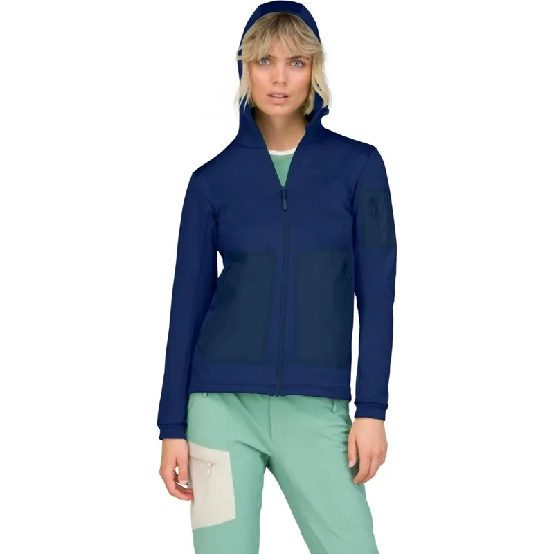 Norrona falketind warm2 stretch Kapuzenjacke Damen - Indigo Night Zertifiziert