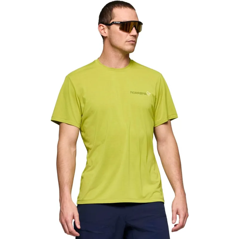 Markenprodukt Norrona femund tech T-Shirt Herren - Golden Lime