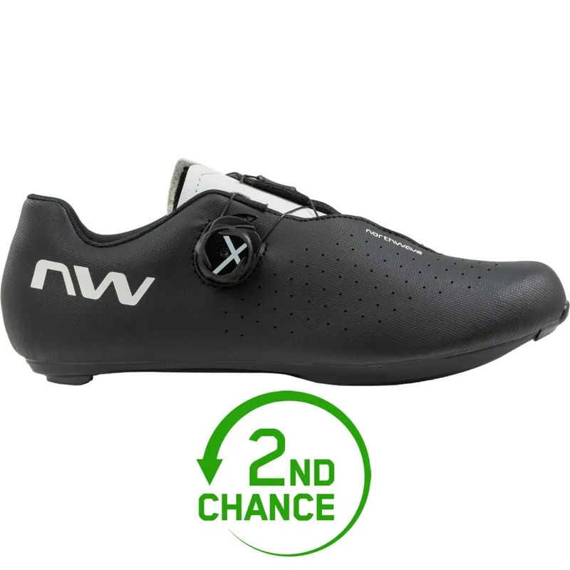 Zertifiziert Northwave Sonic Plus Rennradschuhe - Wide - black/light grey 120 - B-Ware
