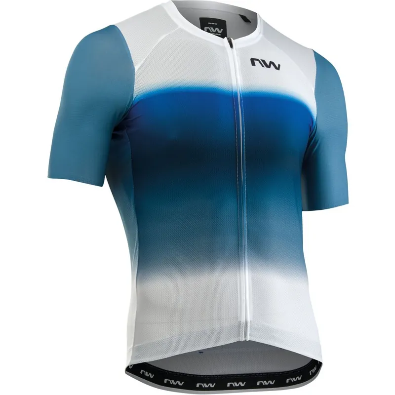 Northwave Blade Air Kurzarmtrikot Herren - white/blue 150 Finale Aktion