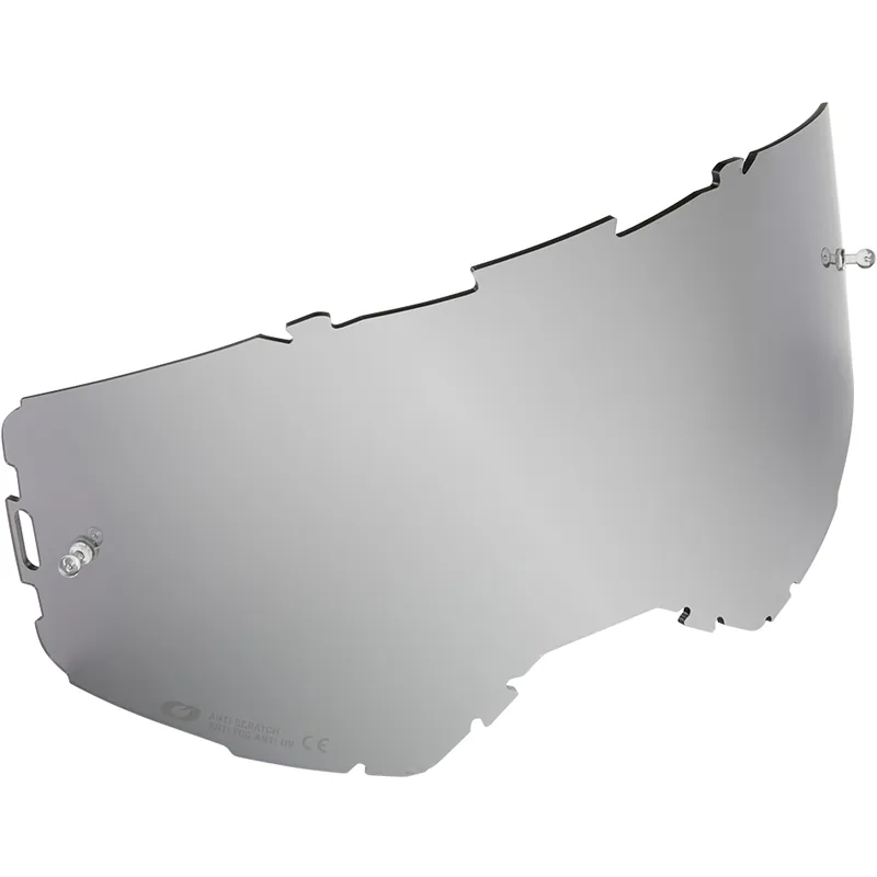 O‘Neal B-22 & B-33 Brillen-Wechselglas mit Pins - silver mirror Versand Am Gleichen Tag
