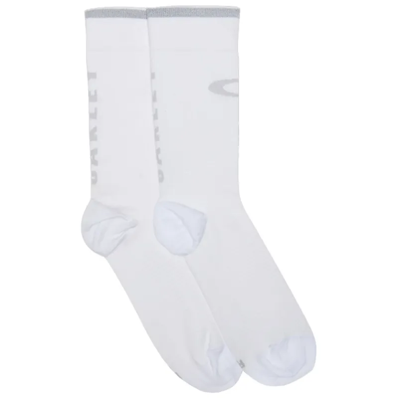 Ausverkauf Oakley Cadence 2.0 Fahrradsocken - White