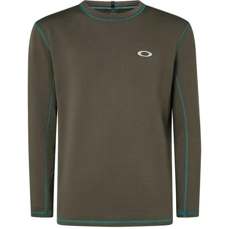 Nur Für Kurze Zeit Oakley Seeker Thermal Grid Langarmtrikot Herren - Army Green