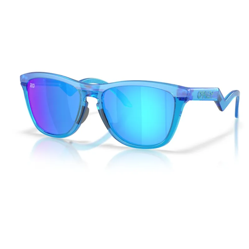 Preisreduziert Oakley Frogskins Hybrid Brille - Hybrid Fabio Quartararo Signature - Matte Acid Blue/Prizm Sapphire - OO9289-0955