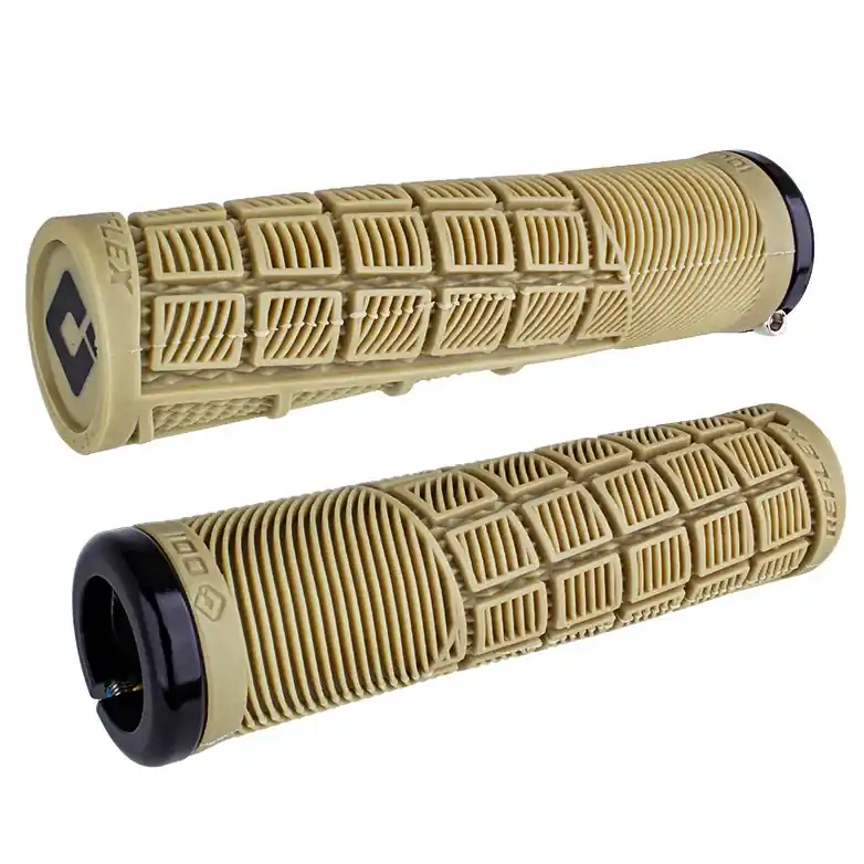 Begrenztes Angebot ODI Reflex V2.1 - Lock-On Griffe 33.5 x 135mm - beige/schwarz
