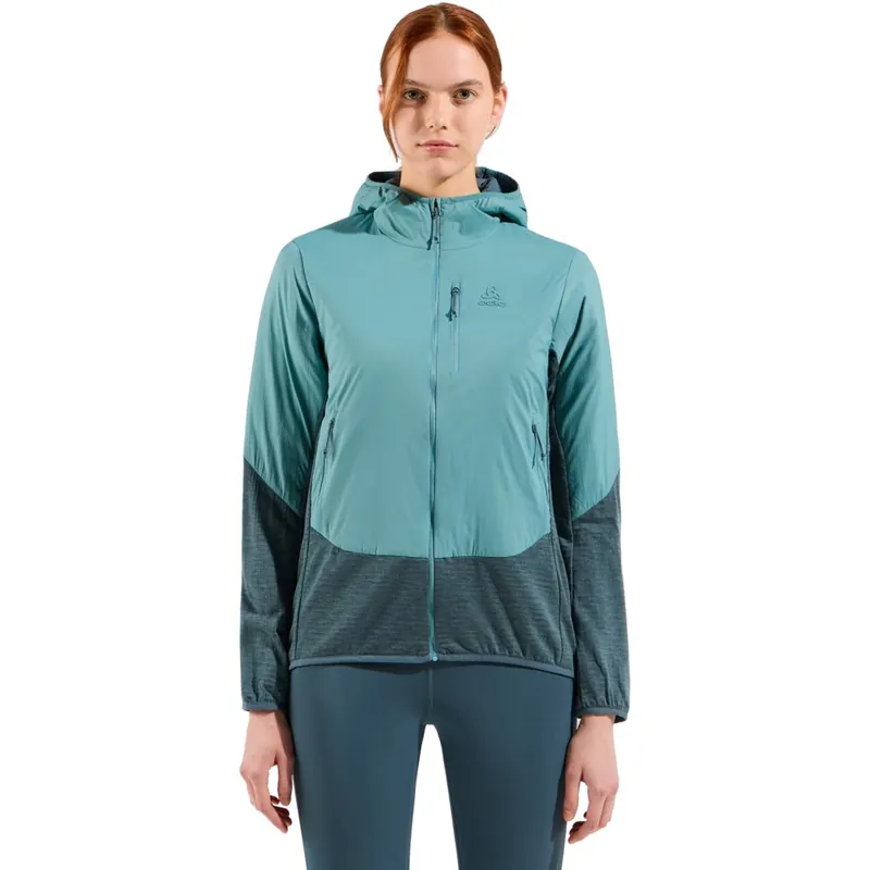 Odlo Ascent Isolierte Hybridjacke mit Wolle Damen - arctic - dark slate Top-Seller