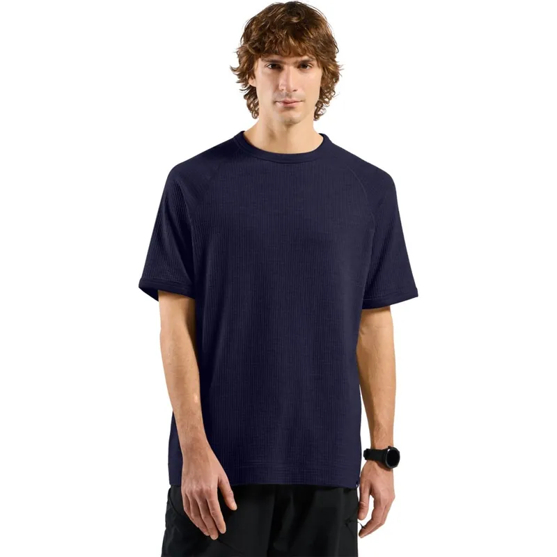 Top-Angebot Odlo Ascent Merino-Blend Waffle T-Shirt Herren - eclipse
