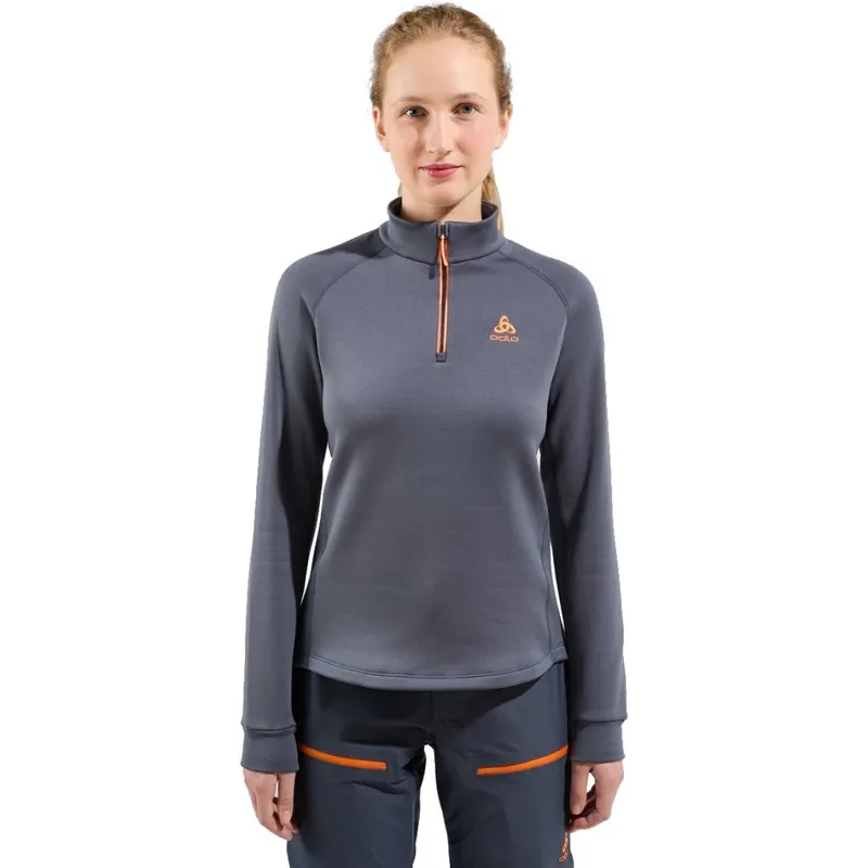 Markenware Odlo Berra Half-Zip Midlayer Pullover Damen - india ink
