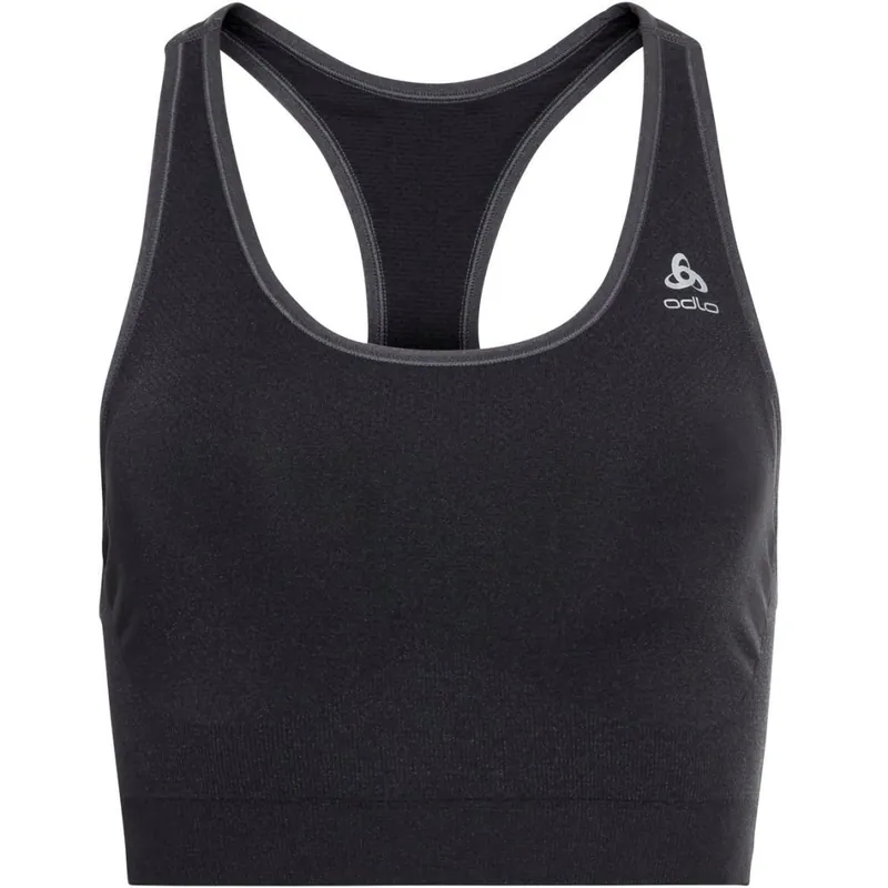 Aktuell Odlo Seamless Medium Ceramicool Sport-BH Damen - schwarz melange