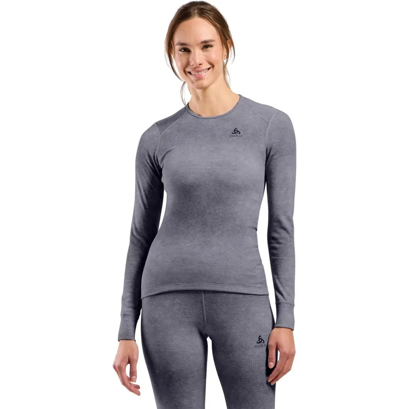Odlo x POW Collective Voices Active Warm Print Langarm-Unterhemd Damen - skipper blue Aktuell