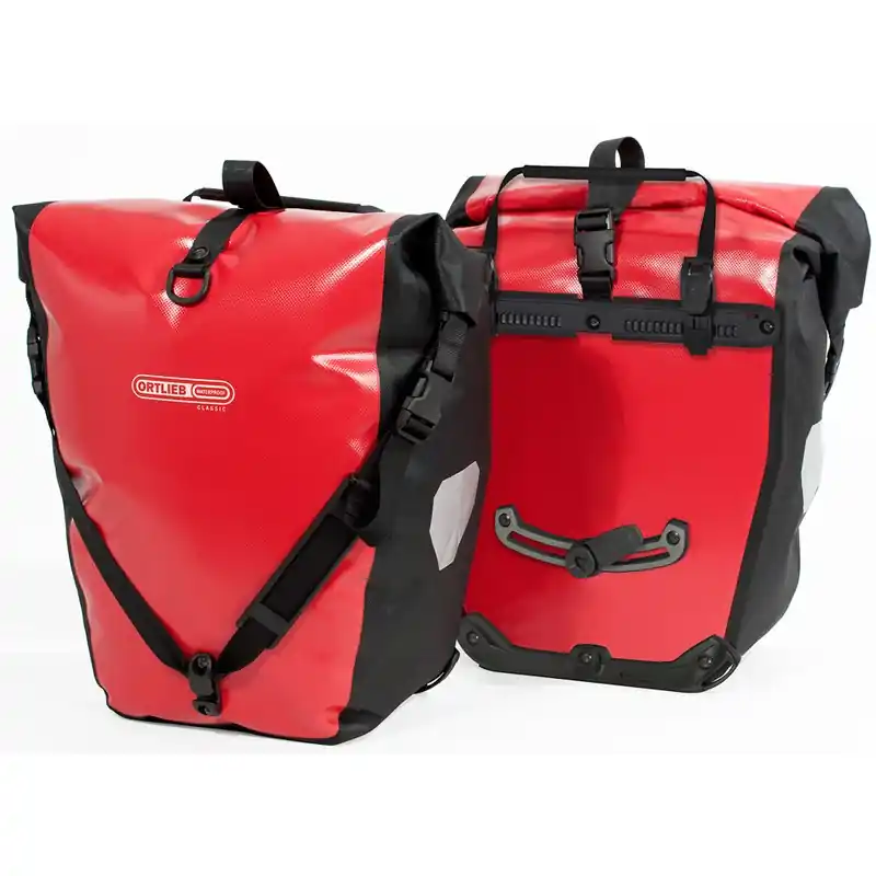 ORTLIEB Back-Roller Classic - QL2.1 Fahrradtasche (Paar) - 2x20L - rot-schwarz Echt