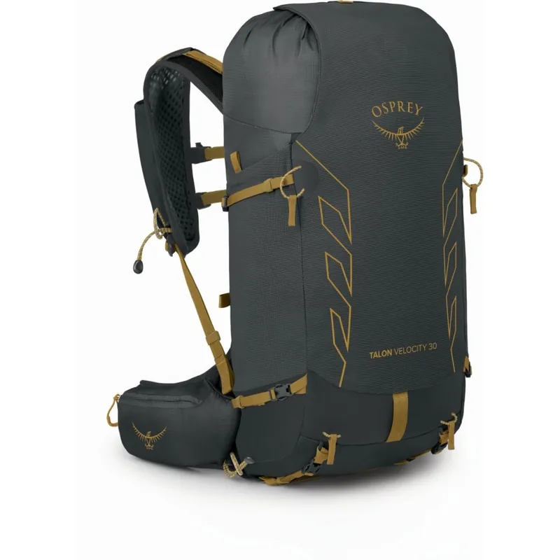 Osprey Talon Velocity 30 Rucksack - L/XL - Dark Charcoal/Tumbleweed Yellow Billig