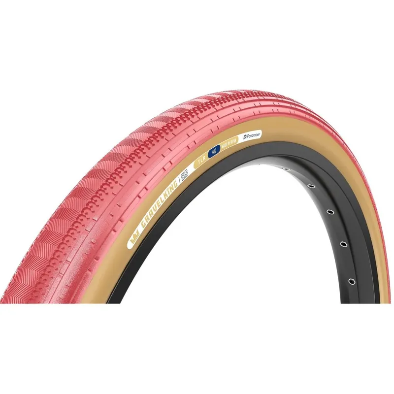 Neu Im Sortiment Panaracer Gravelking SS Faltreifen - Semi-Slick TLR - 45-622 sakura/brown Colour Edition 2026