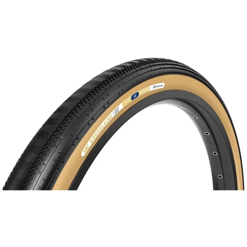 Markenware Panaracer Gravelking SS Faltreifen - Semi-Slick TLR - 48-584 schwarz/braun
