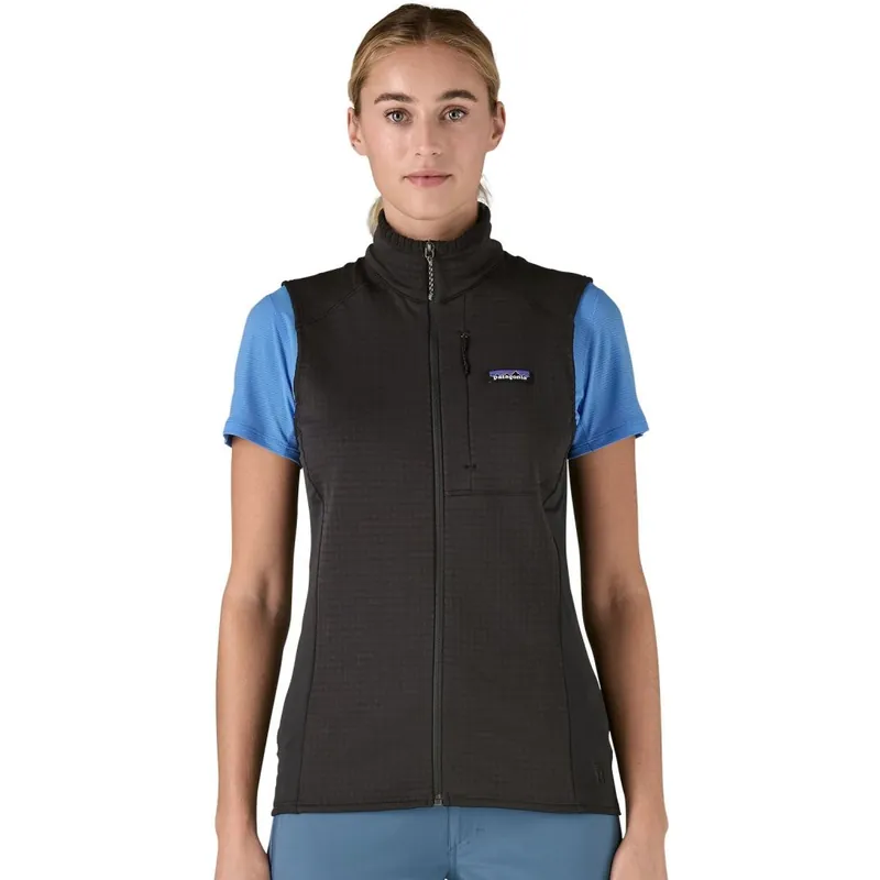 Sichere Zahlung Patagonia R1 Hybrid Weste Damen - Schwarz