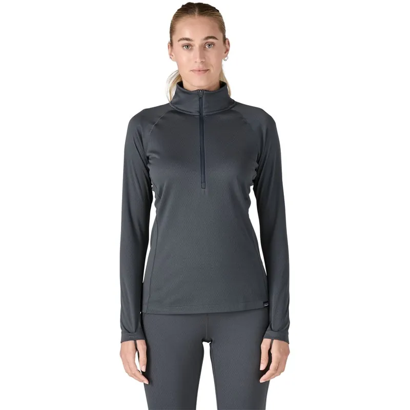 Patagonia Capilene Midweight Zip Neck Langarmshirt Damen - Smolder Blue Neu