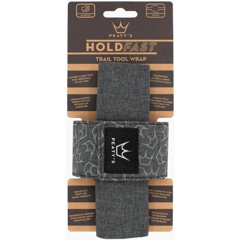 Must-Have Peaty‘s HoldFast Trail Tool Wrap Werkzeugtasche - slate grey