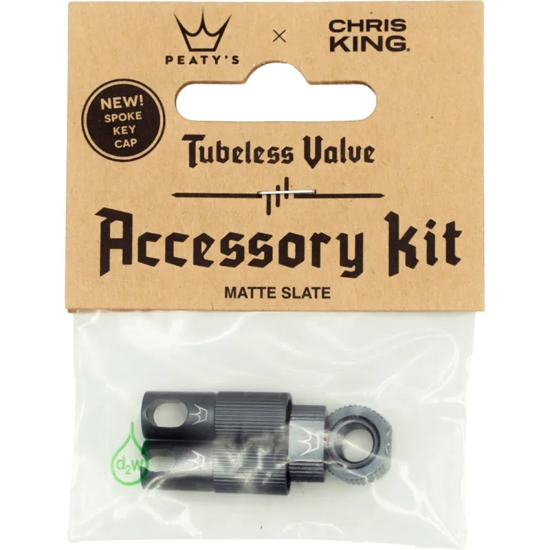 Must-Have Peaty‘s x Chris King Tubeless Ventil Zubehör-Kit - MK2 - slate