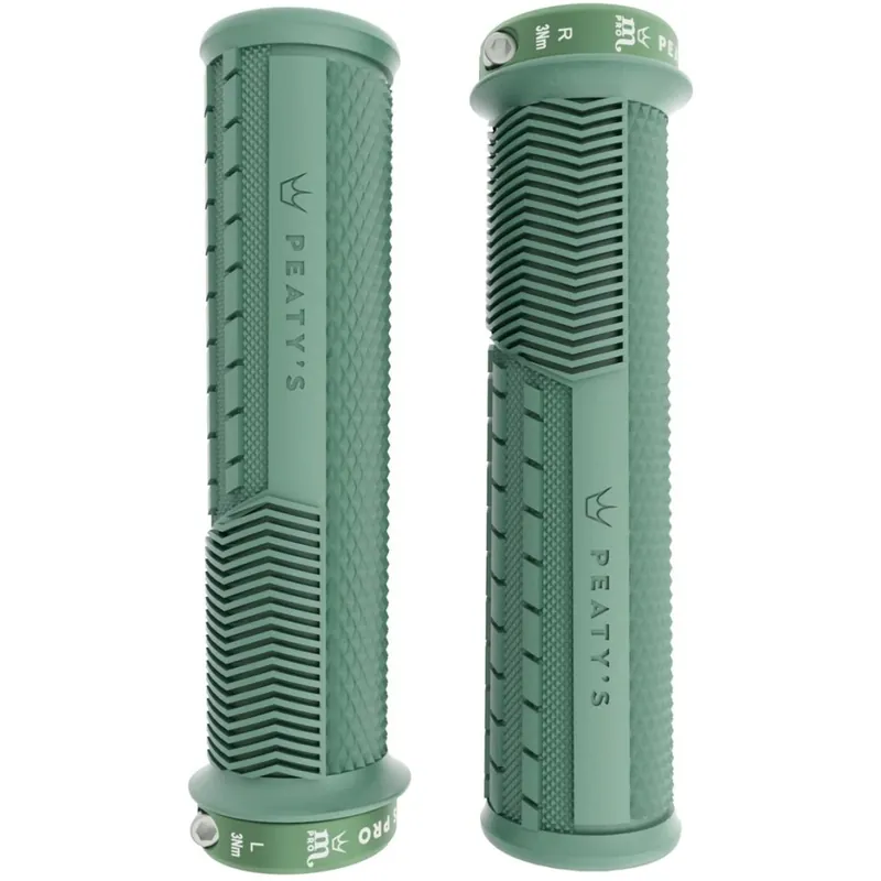 Peaty‘s Monarch Pro Grips Knurl Thin Lenkergriffe - Mint Green Markenprodukt