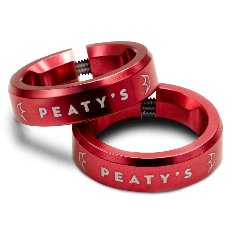 Knallerangebot Peaty‘s Monarch Grips Lockrings Klemmringe - Rot