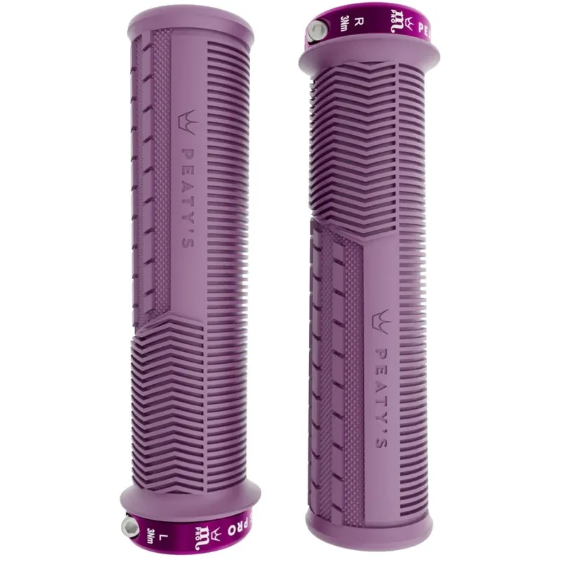 Sofort Bestellen Peaty‘s Monarch Pro Grips Mushroom Thick Lenkergriffe - Plum Purple