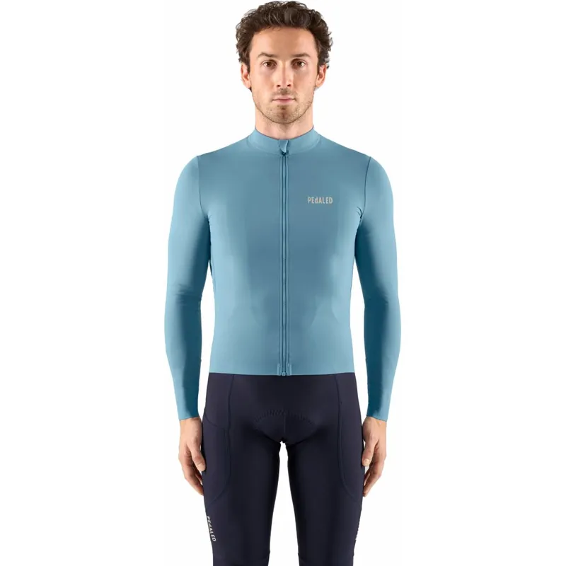 PEdALED E. Langarmtrikot Herren - Light Blue 26WJSEL Neue Ware